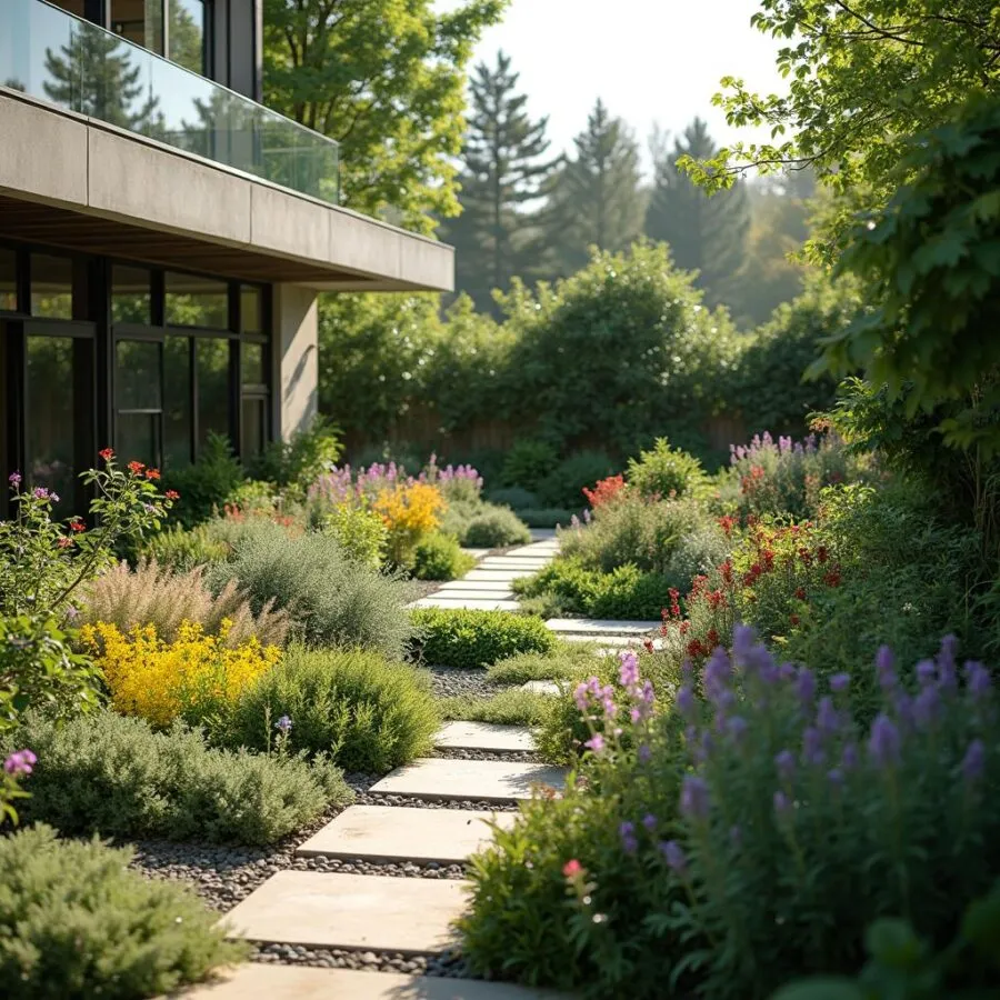 Nowoczesna rabata przed domem: jak zaplanować przestrzeń dla piękna i funkcjonalności