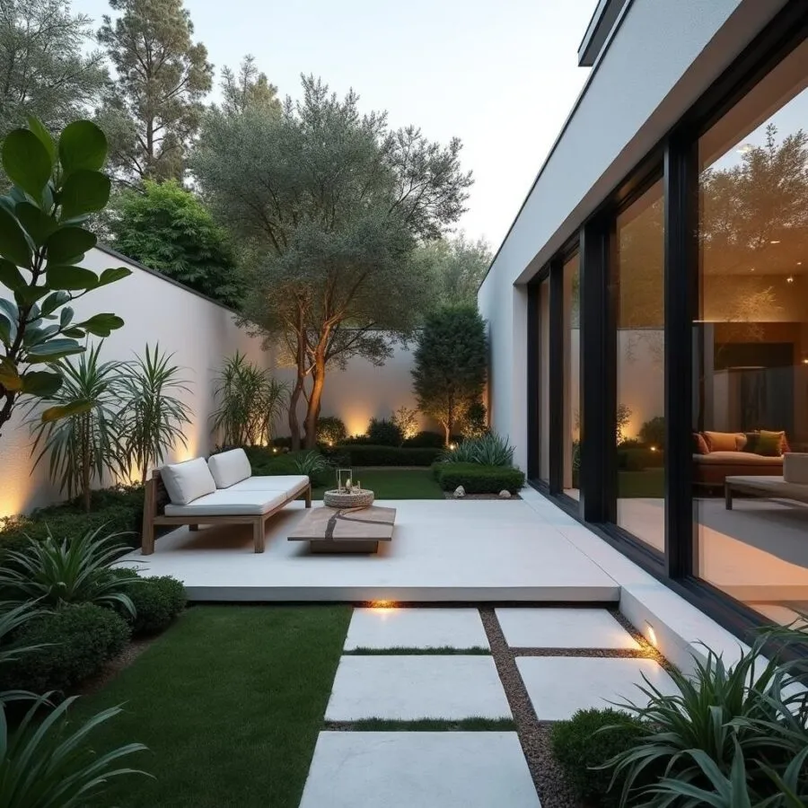 Prosty nowoczesny ogród: Kluczowe elementy projektowania i utrzymania