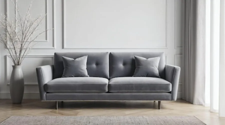 Szara kanapa w salonie – jak wykorzystać jej uniwersalność w aranżacji wnętrz