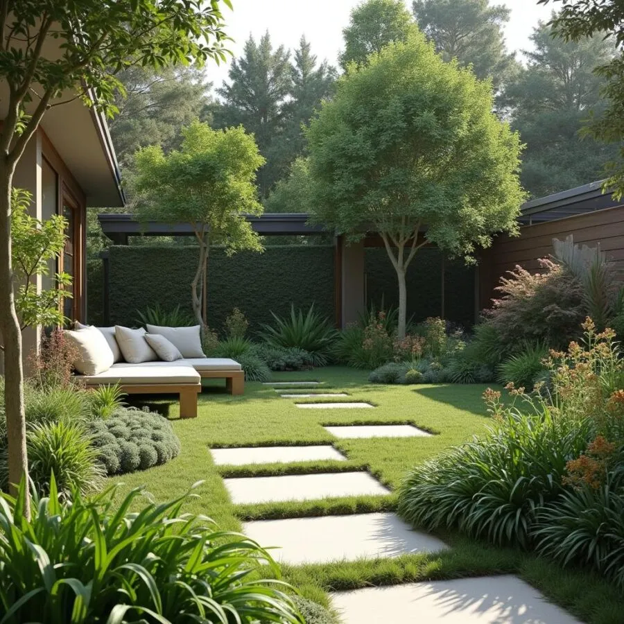 Zalety nowoczesnego ogrodu bez trawnika: oszczędność czasu, wody i ekologiczne korzyści