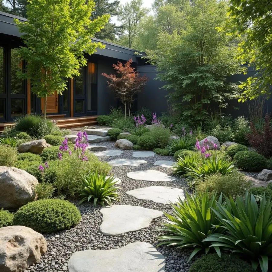 Nowoczesny ogród z kamieniami – Praktyczny przewodnik po aranżacji i pielęgnacji