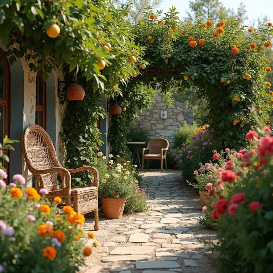 Ogród przed domem na wsi: stylowe inspiracje i praktyczne porady na każdą porę roku