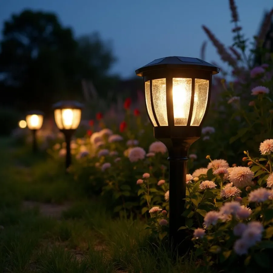 Lampy solarne ogrodowe duże — idealne do oświetlenia przestrzeni